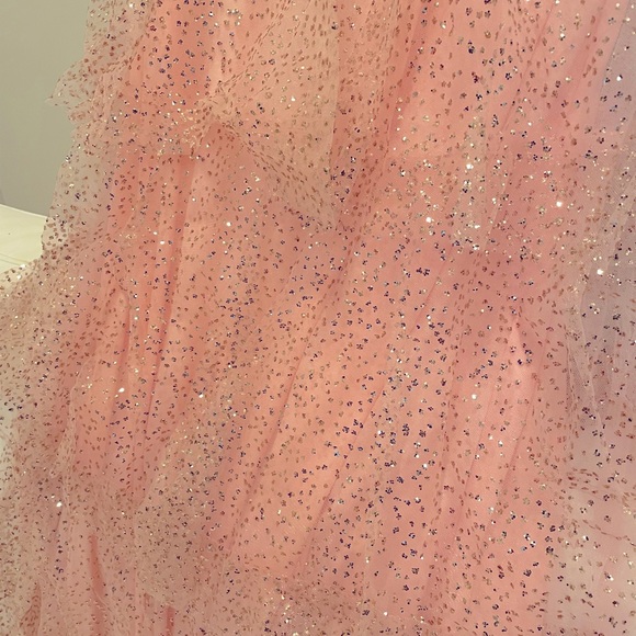 NWT petal pink tulle gold sparkle tiered maxi fairytale (6) Shelli Legal LAUNDRY - Picture 7 of 10